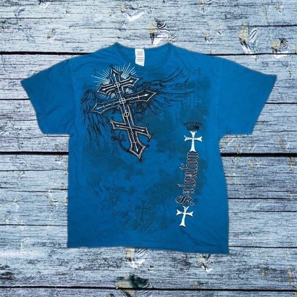 Affliction Other - Y2K Grunge Affliction Style Graphic Shirt